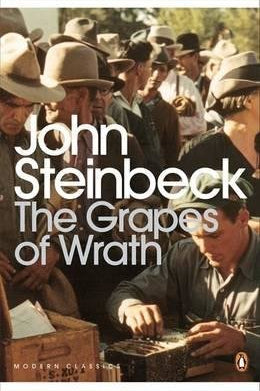 The Grapes of Wrath by John Steinbeck – book cover